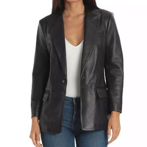 Bagatelle geniue leather blazer S